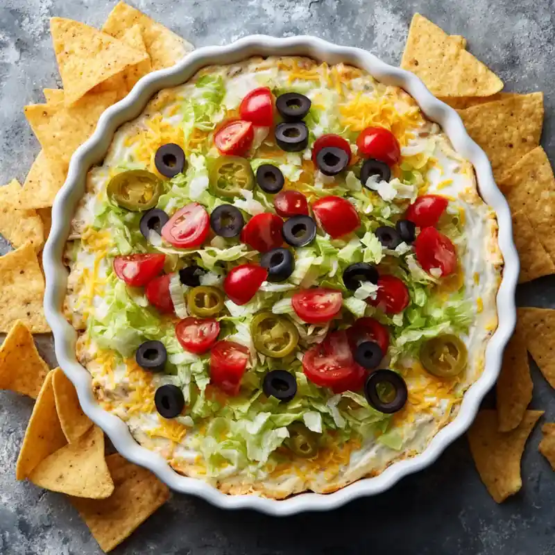 7 layer taco dip in content compressed