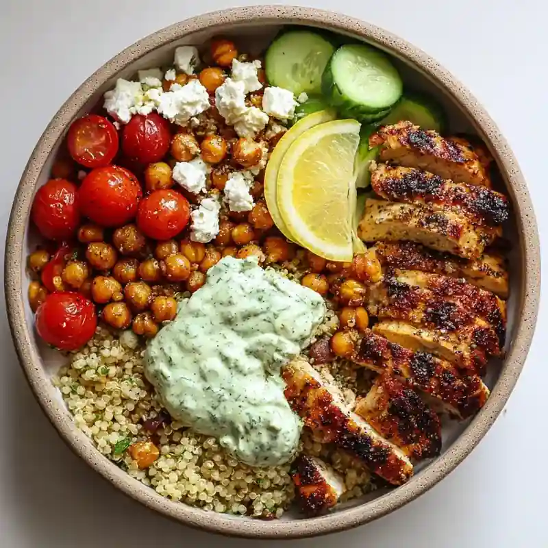 Greek Chicken Power Bowls webp