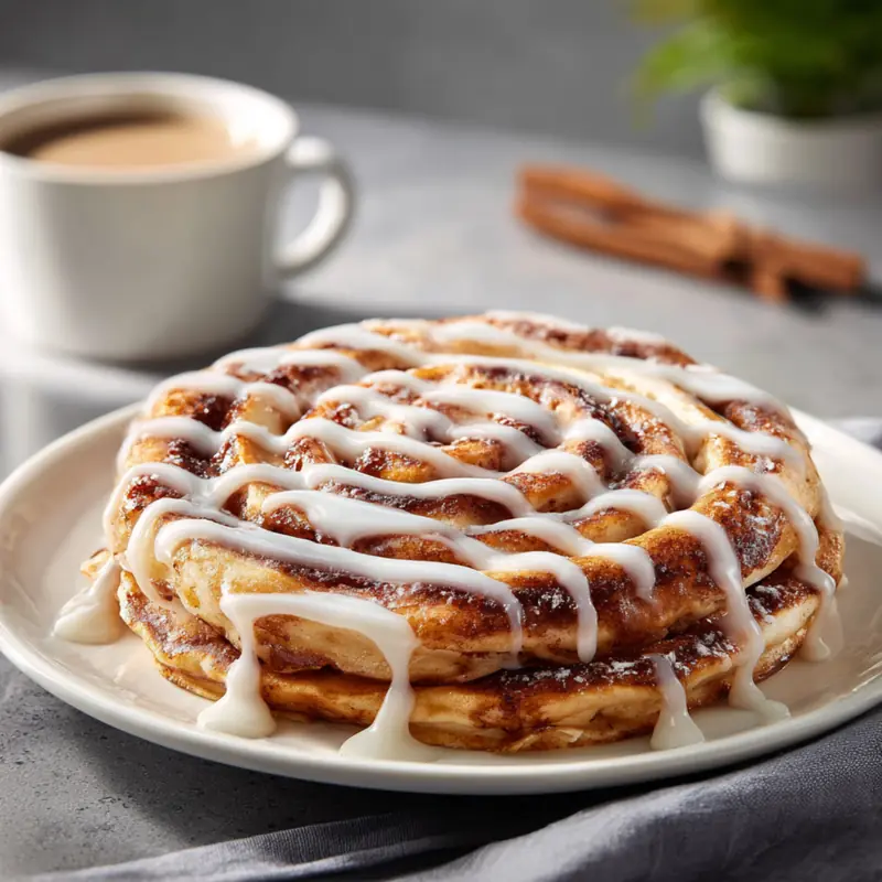 cinnamon roll pancakes in content