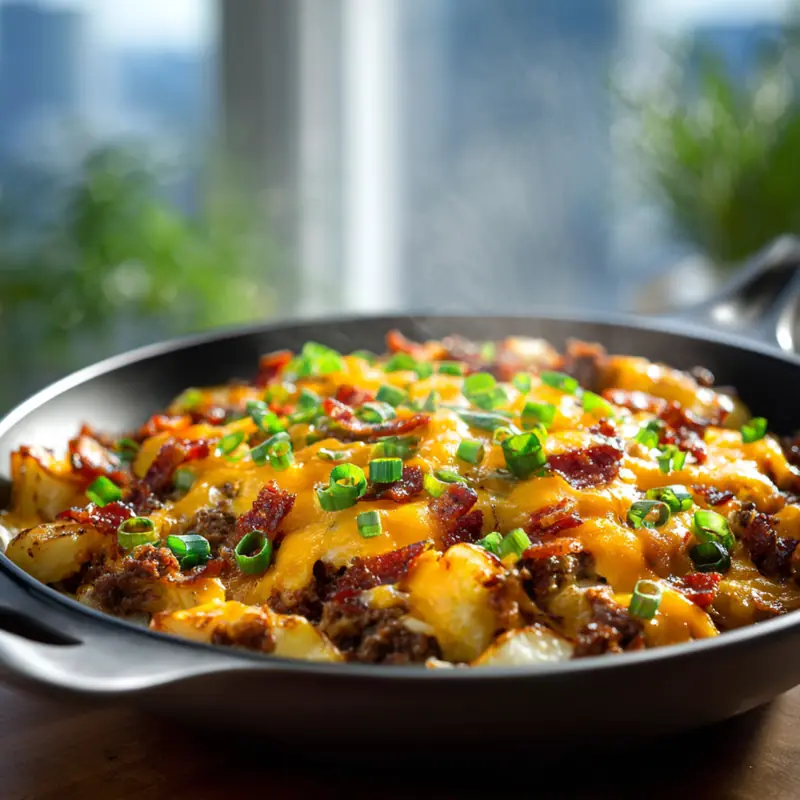 loaded potato skillet in content