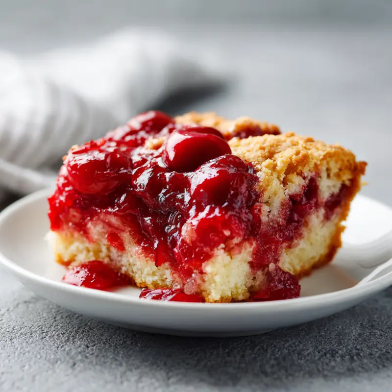 old fashioned cherry cake in content