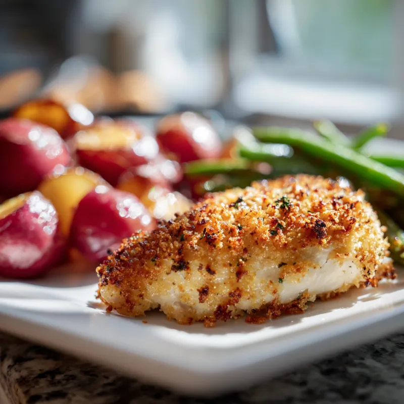 parmesan crusted chicken sheet pan 800x800 1