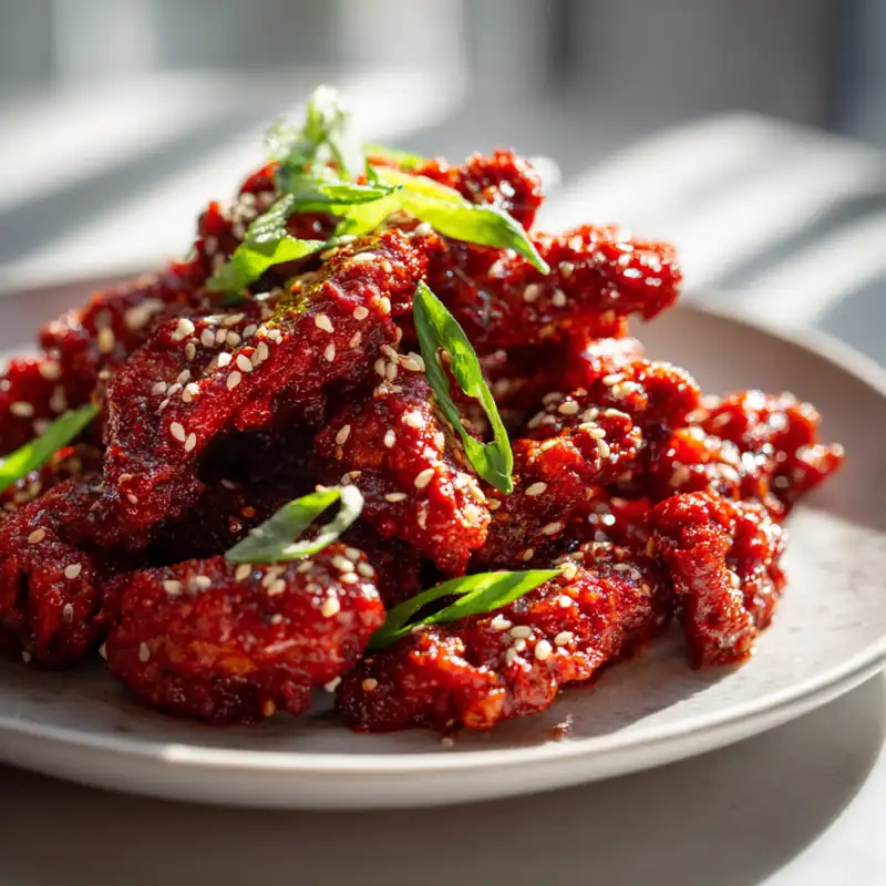 spicy dragon chicken in content