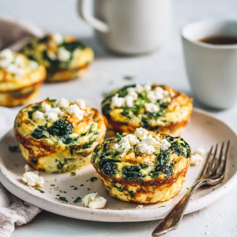 spinach feta egg muffins