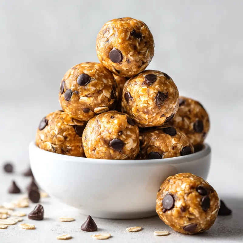 chocolate chip energy balls in content