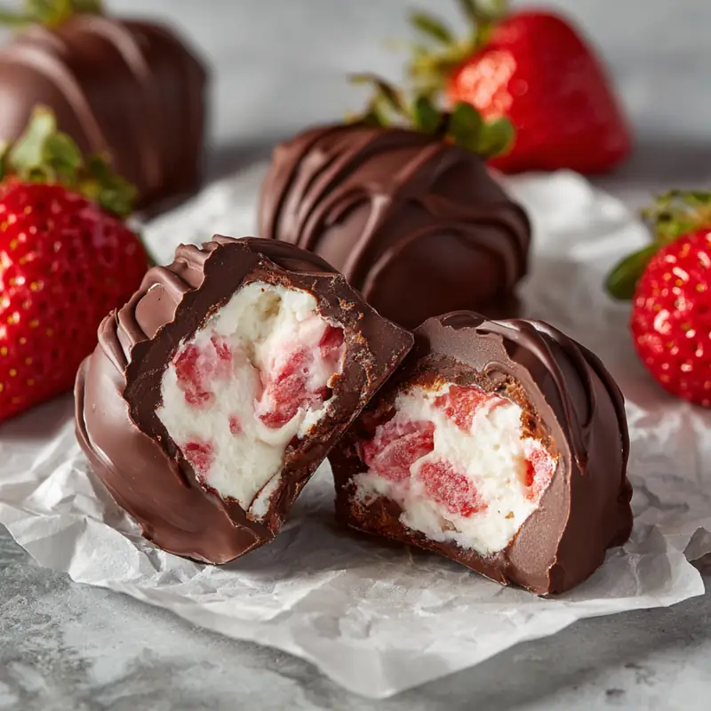 chocolate covered strawberries square