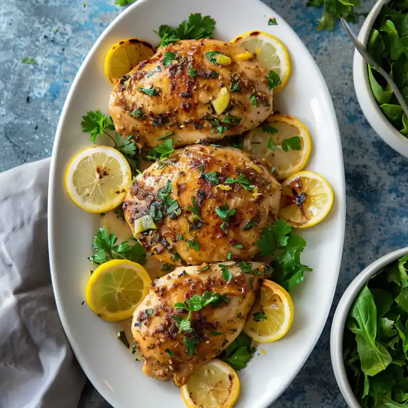 garlic lemon chicken fresh