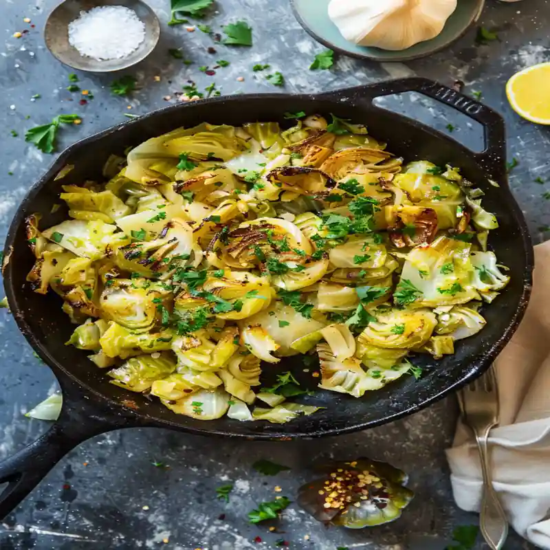 skillet sauteed cabbage 800x800 1