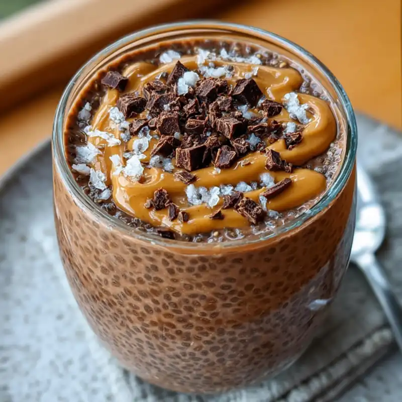 chocolate chia pudding cup