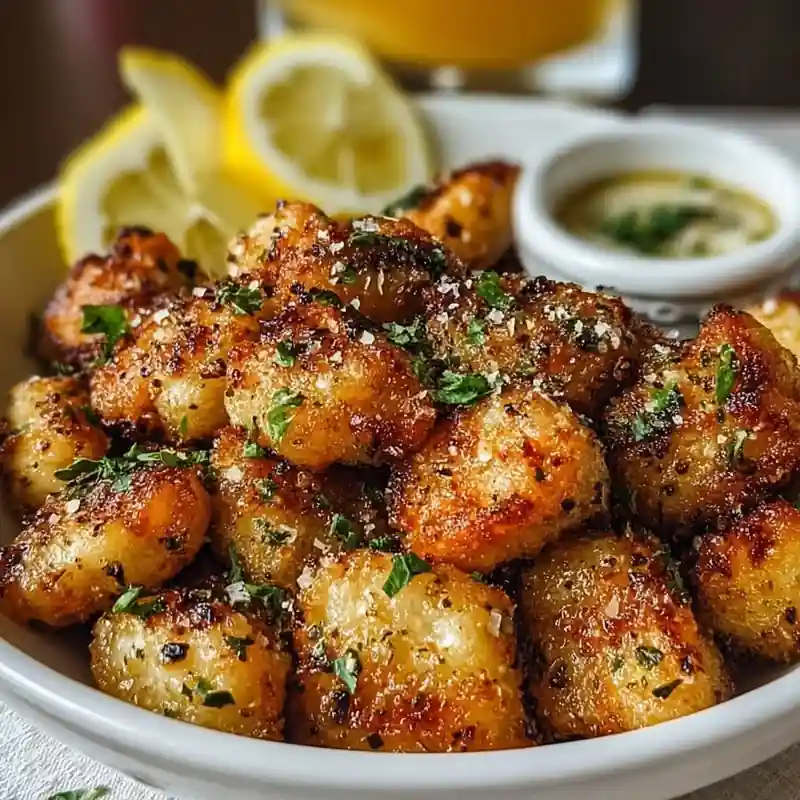 air fryer lemon chicken bites square