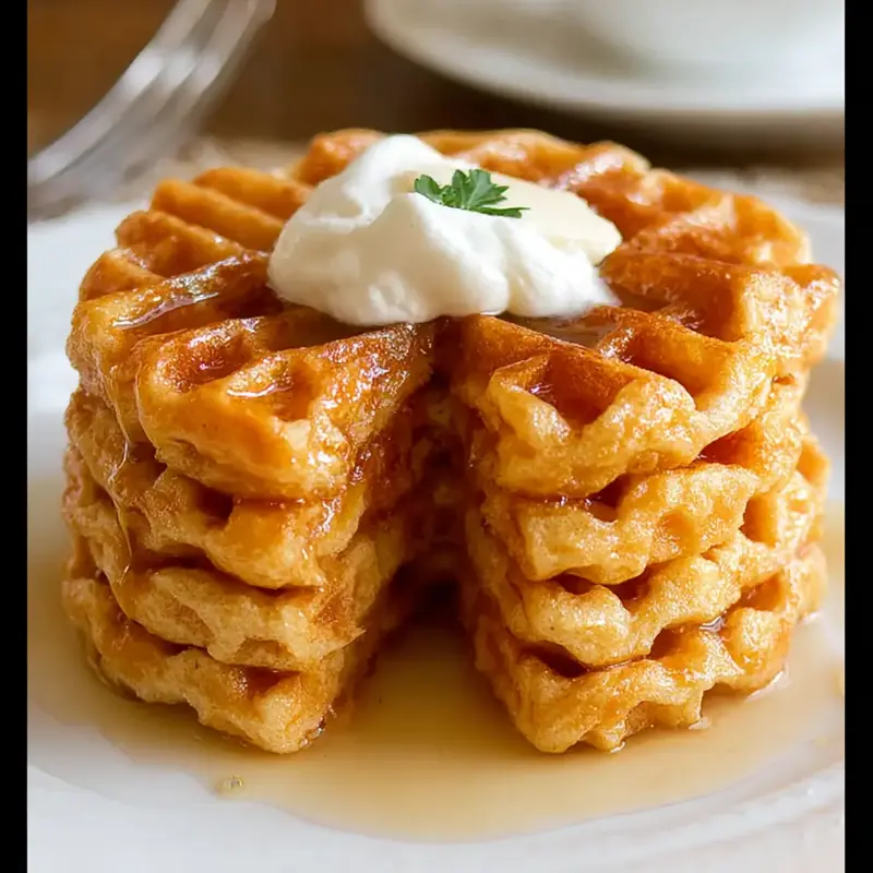 cottage cheese protein waffles square