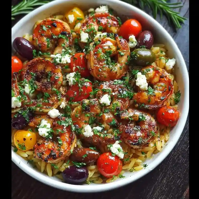greek shrimp orzo square