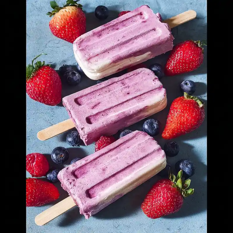 greek yogurt popsicles square